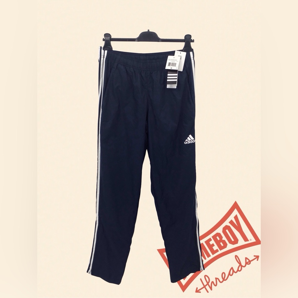 Adidas Blue Sweatpants with Signature Stripes‎ size medium